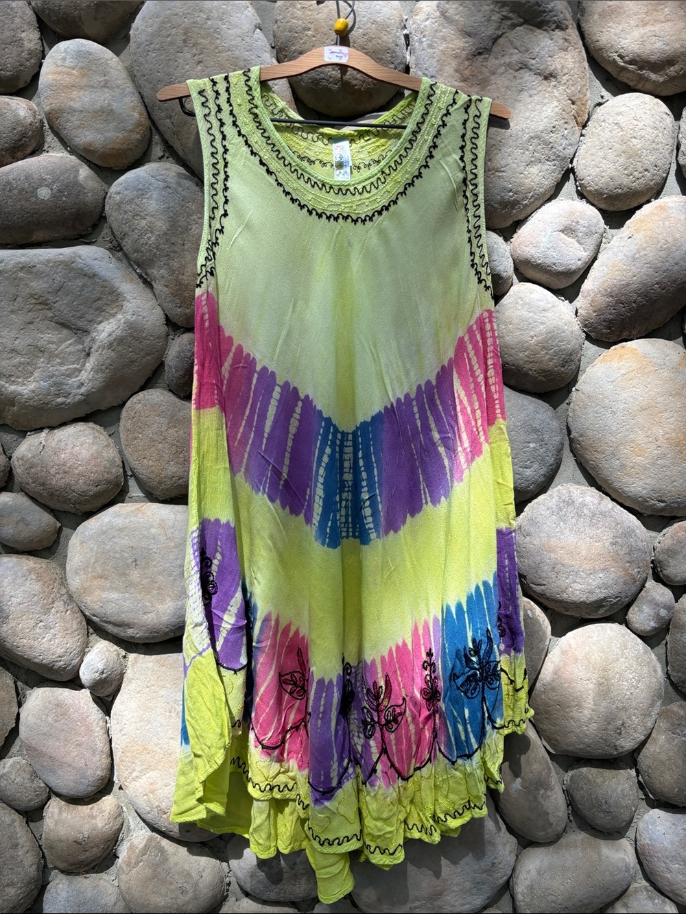 INDIA BOUTIQUE Tie-Dye Sleeveless Dress /Cover-Up